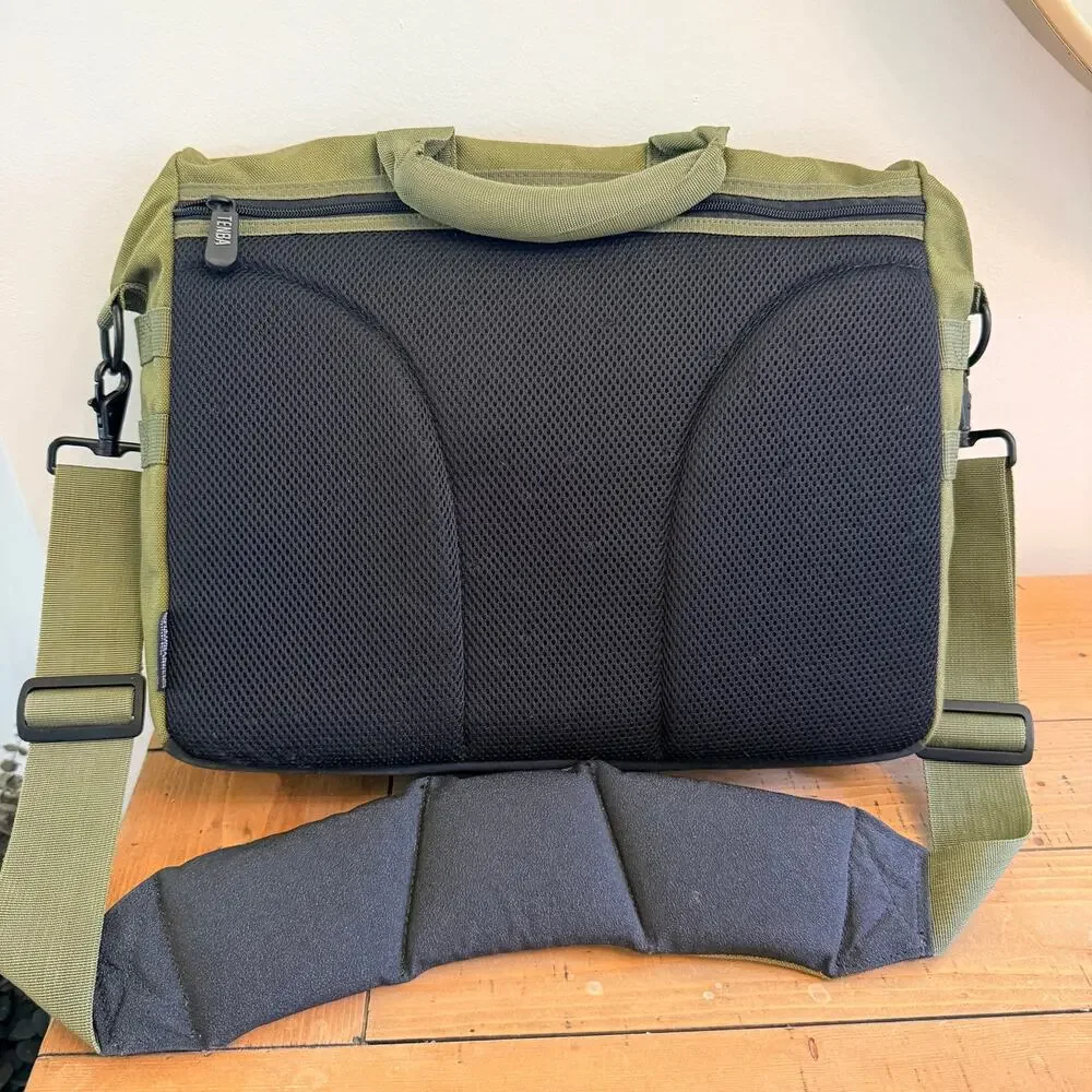 Tenba Olive Green Messenger Camera Bag Padded Laptop Shoulder Strap